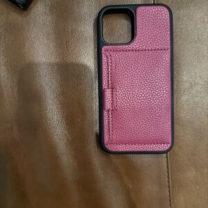 Pink Leather Phone Case